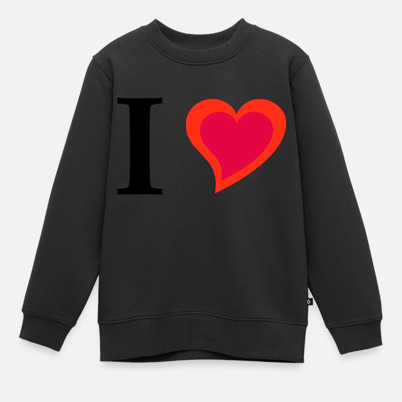 J'Aime - Sweat Premium enfant bio - noir