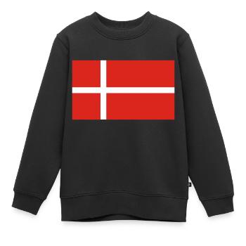 Dänemark - Kinder Premium Organic Sweatshirt - Schwarz - Vorne - AI Model Kid Female (0cm)