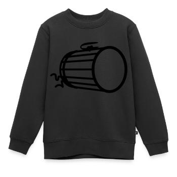 Doundounba - afrikanische Trommel - Kinder Premium Organic Sweatshirt - Schwarz - Vorne - AI Model Kid Female (0cm)