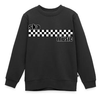 ska music - Sweat Premium enfant bio - noir - Devant - AI Model Kid Female (0cm)