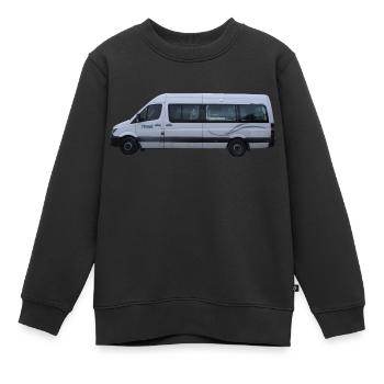 Motorhome AUS and NZ - Kids Premium Organic Sweatshirt - black - Front - AI Model Kid Female (0cm)