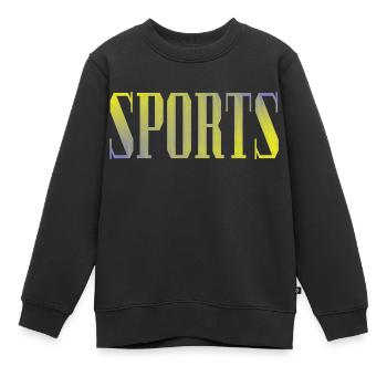 Sport - Kinder Premium Organic Sweatshirt - Schwarz - Vorne - AI Model Kid Female (0cm)