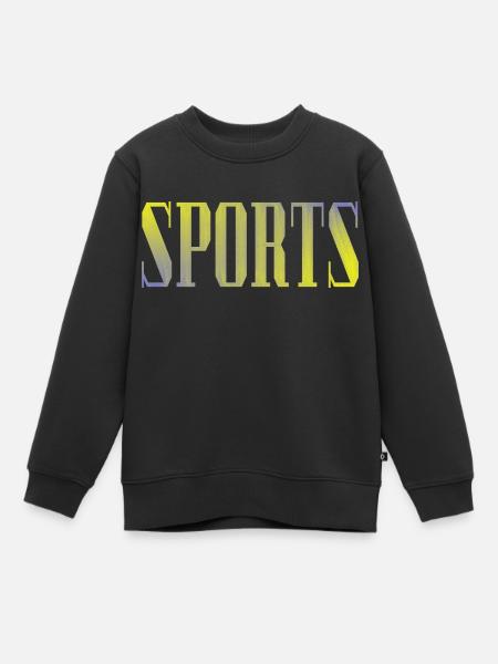 Sportif - Sweat Premium enfant bio - noir