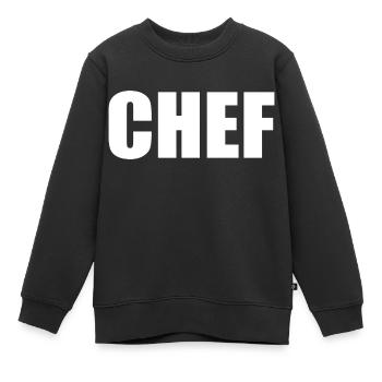 Chef - Kinder Premium Organic Sweatshirt - Schwarz - Vorne - AI Model Kid Female (0cm)