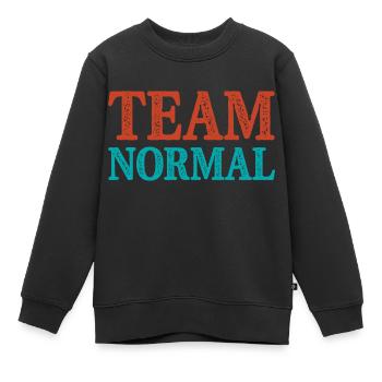 Équipe Normale - Sweat Premium enfant bio - noir - Devant - AI Model Kid Female (0cm)