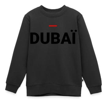 DUBAI - Kinder Premium Organic Sweatshirt - Schwarz - Vorne - AI Model Kid Female (0cm)