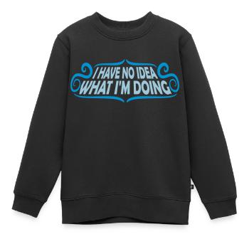 Aucune idée - Sweat Premium enfant bio - noir - Devant - AI Model Kid Female (0cm)
