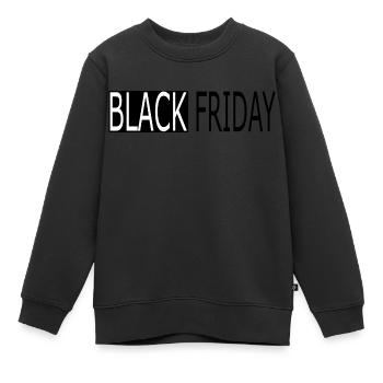 Black friday - Sweat Premium enfant bio - noir - Devant - AI Model Kid Female (0cm)