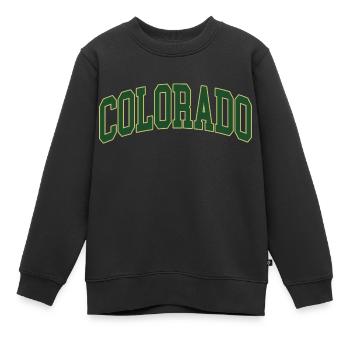 Colorado - Sweat Premium enfant bio - noir - Devant - AI Model Kid Female (0cm)
