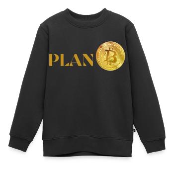 PLAN B - Kinder Premium Organic Sweatshirt - Schwarz - Vorne - AI Model Kid Female (0cm)