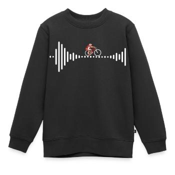 Marathon Triathlon Running joggen Biking Radfahren - Kinder Premium Organic Sweatshirt - Schwarz - Vorne - AI Model Kid Female (0cm)