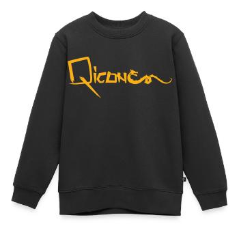 Qigong Dragon gold - Kinder Premium Organic Sweatshirt - Schwarz - Vorne - AI Model Kid Female (0cm)