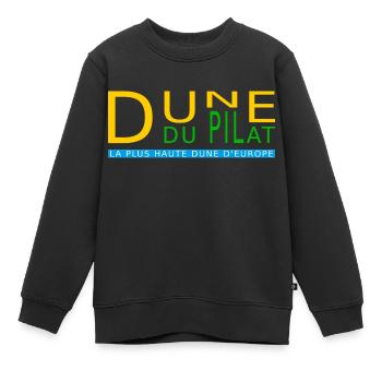 Dune du Pilat, die höchste Düne Europas - Kinder Premium Organic Sweatshirt - Schwarz - Vorne - AI Model Kid Female (0cm)