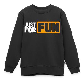 JUSTE POUR LE PLAISIR - Sweat Premium enfant bio - noir - Devant - AI Model Kid Female (0cm)