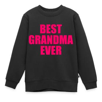 Best grandma ever - Kinder Premium Organic Sweatshirt - Schwarz - Vorne - AI Model Kid Female (0cm)