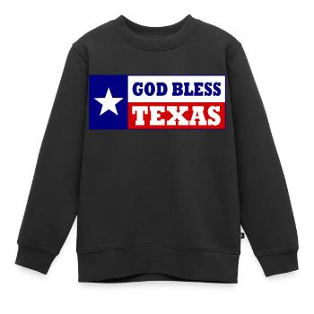 God bless texas - Sweat Premium enfant bio - noir - Devant - AI Model Kid Female (0cm)