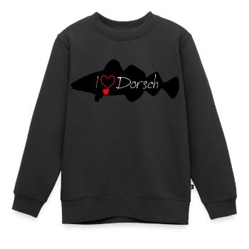 i Love Cod Black - Kids Premium Organic Sweatshirt - black - Front - AI Model Kid Female (0cm)