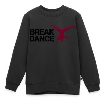 Break dance - Sweat Premium enfant bio - noir - Devant - AI Model Kid Female (0cm)