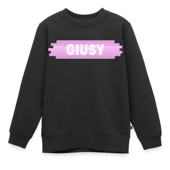 Frauenname Giusy - Kinder Premium Organic Sweatshirt - Schwarz - Vorne - AI Model Kid Female (0cm)