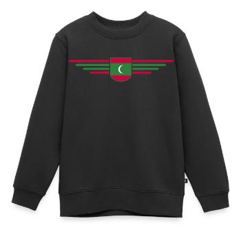 Malediven Fans: Exklusive Shirts - Kinder Premium Organic Sweatshirt - Schwarz - Vorne - AI Model Kid Female (0cm)