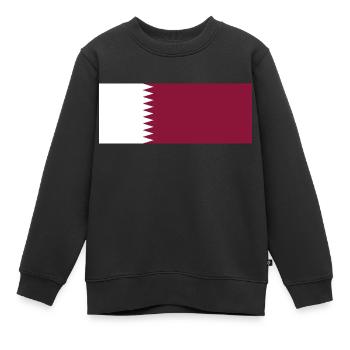 Katar - Kinder Premium Organic Sweatshirt - Schwarz - Vorne - AI Model Kid Female (0cm)