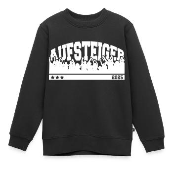 Aufsteiger 2025 Aufstieg Fußball Handball - Kinder Premium Organic Sweatshirt - Schwarz - Vorne - AI Model Kid Female (0cm)