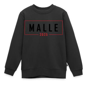 Malle 2025 - Sweat Premium enfant bio - noir - Devant - AI Model Kid Female (0cm)