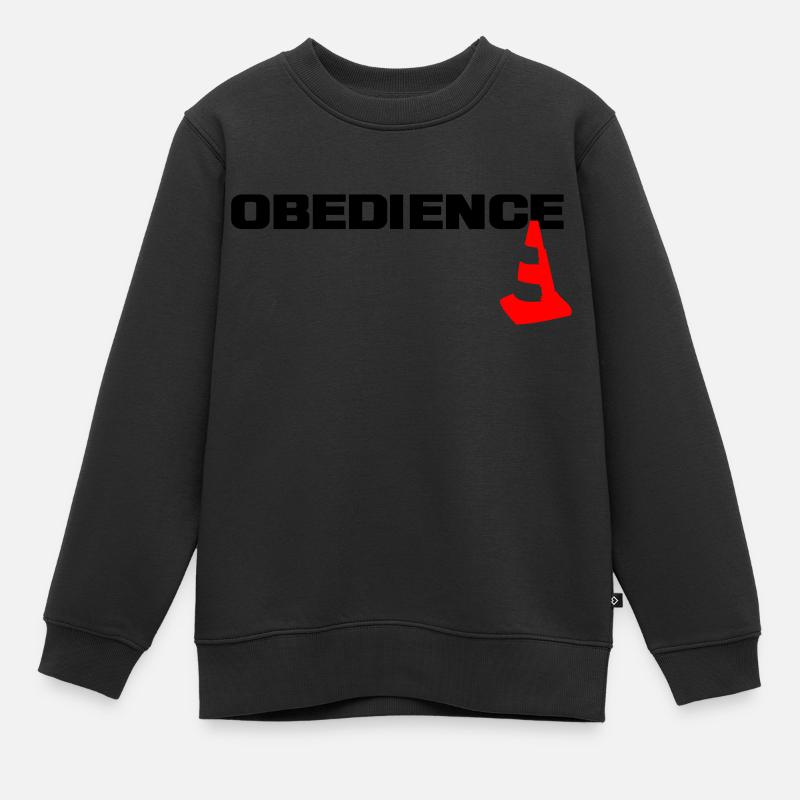 Obéissance avec des pylônes - Sweat Premium enfant bio - noir