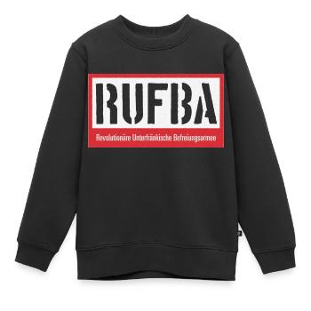 RUFBA - Kinder Premium Organic Sweatshirt - Schwarz - Vorne - AI Model Kid Female (0cm)