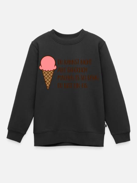 Eis - Kinder Premium Organic Sweatshirt - Schwarz