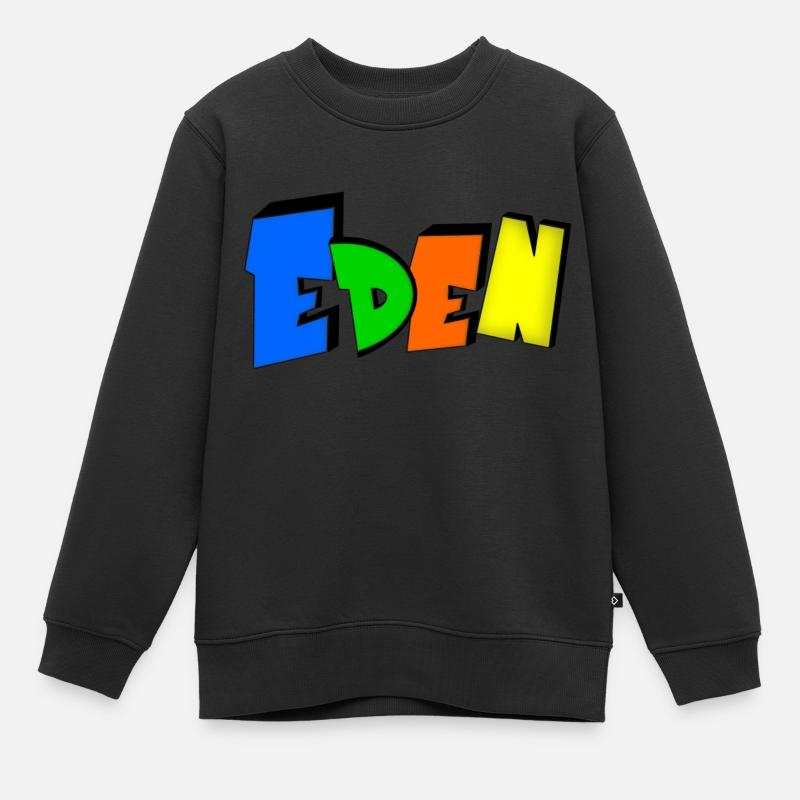 Eden - Sweat Premium enfant bio - noir