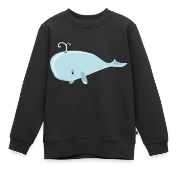 Wal - Kinder Premium Organic Sweatshirt - Schwarz - Vorne - AI Model Kid Female (0cm)