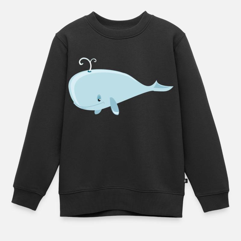 Wal - Kinder Premium Organic Sweatshirt - Schwarz