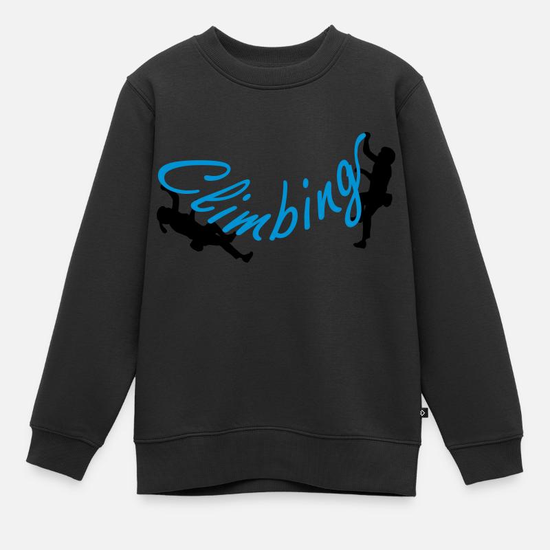 Escalade - Sweat Premium enfant bio - noir