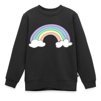 Regenbogen - Kinder Premium Organic Sweatshirt - Schwarz - Vorne - AI Model Kid Female (0cm)
