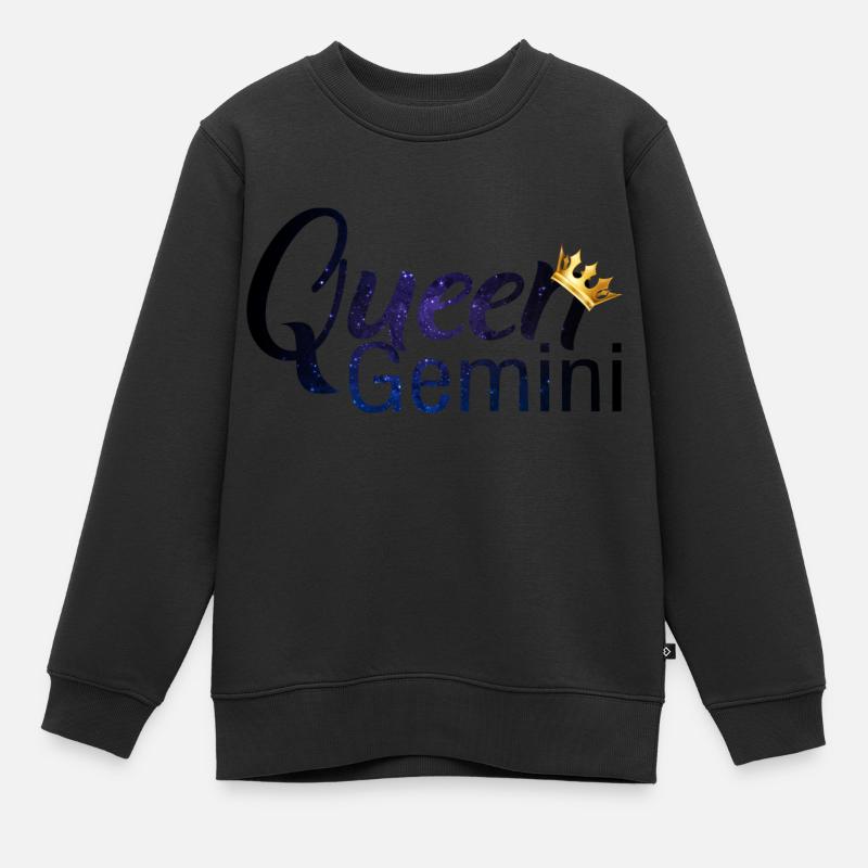 Signe astrologique Gémeaux / Zodiac Gémeaux - Sweat Premium enfant bio - noir