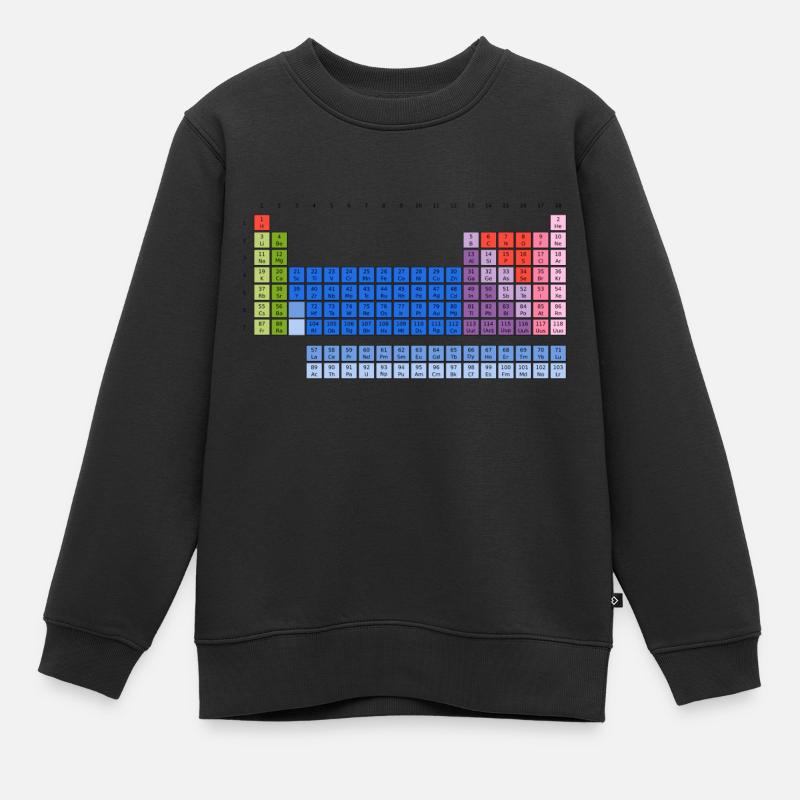 Tableau périodique des éléments (PSE) Tableau - Sweat Premium enfant bio - noir