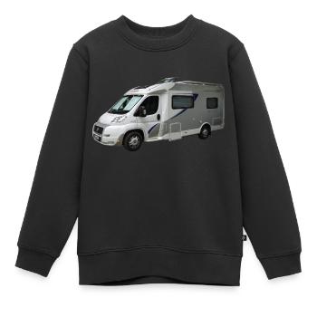 camper - Sweat Premium enfant bio - noir - Devant - AI Model Kid Female (0cm)