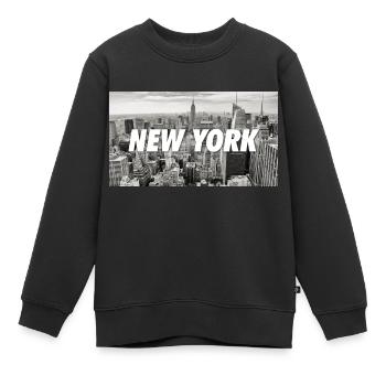 New York Manhattan - Kinder Premium Organic Sweatshirt - Schwarz - Vorne - AI Model Kid Female (0cm)