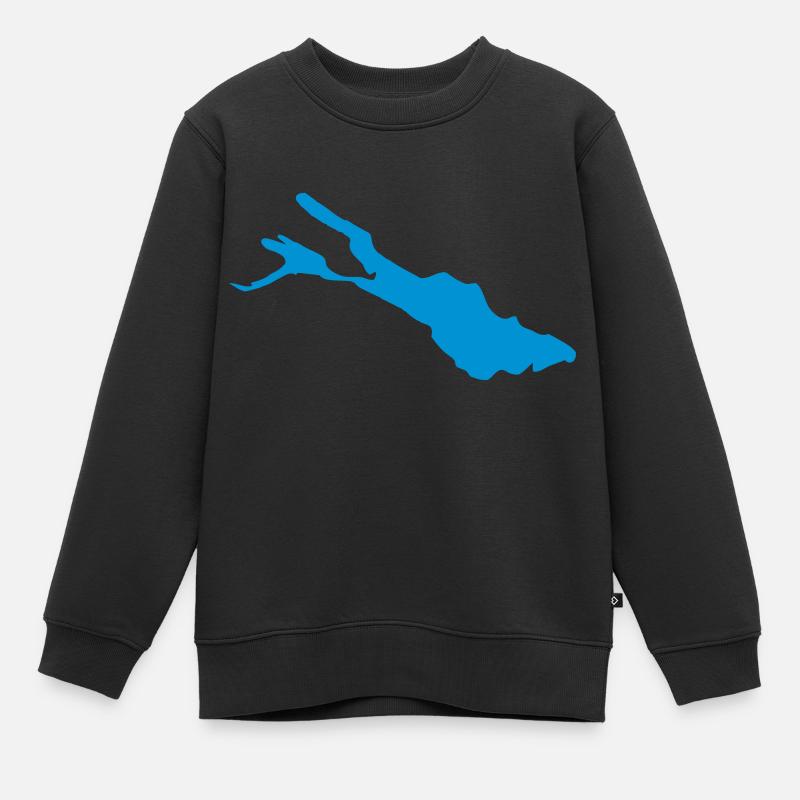 Bodensee - Kinder Premium Organic Sweatshirt - Schwarz
