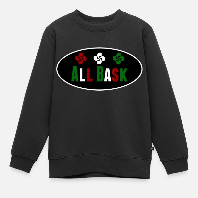 All Basque - Sweat Premium enfant bio - noir