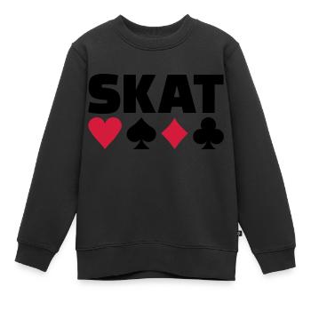 Skat - Sweat Premium enfant bio - noir - Devant - AI Model Kid Female (0cm)