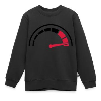 Tacho Schnell Rasen - Kinder Premium Organic Sweatshirt - Schwarz - Vorne - AI Model Kid Female (0cm)