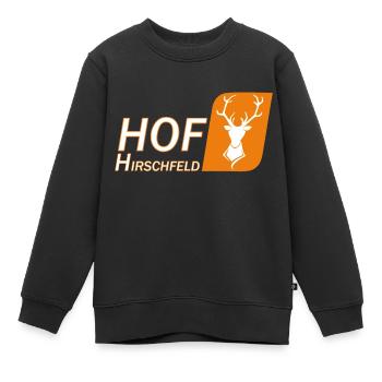 Hof Hirschfeld - Kinder Premium Organic Sweatshirt - Schwarz - Vorne - AI Model Kid Female (0cm)