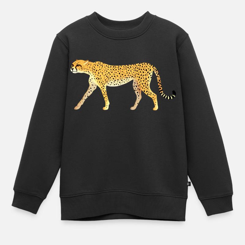 Guépard / Cheetah 01 - Sweat Premium enfant bio - noir