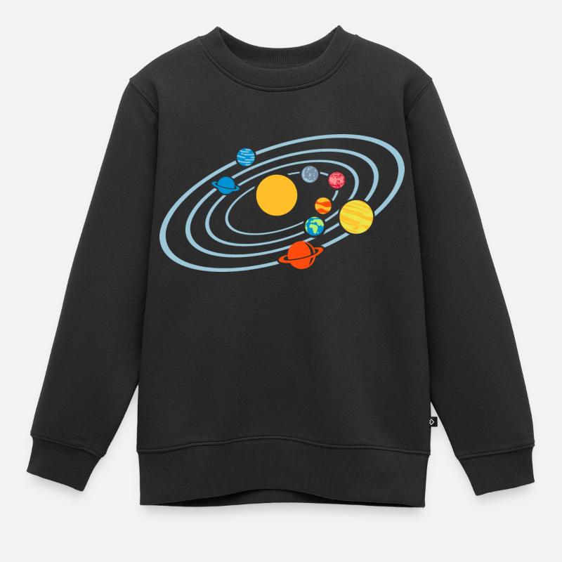 Planète - Sweat Premium enfant bio - noir