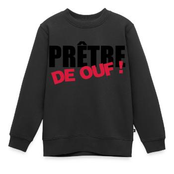 Pfarrer / Priester / Katholisch / Religion - Kinder Premium Organic Sweatshirt - Schwarz - Vorne - AI Model Kid Female (0cm)