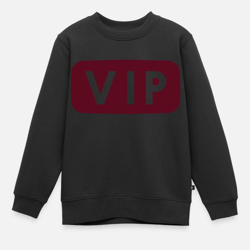 VIP - Kinder Premium Organic Sweatshirt - Schwarz
