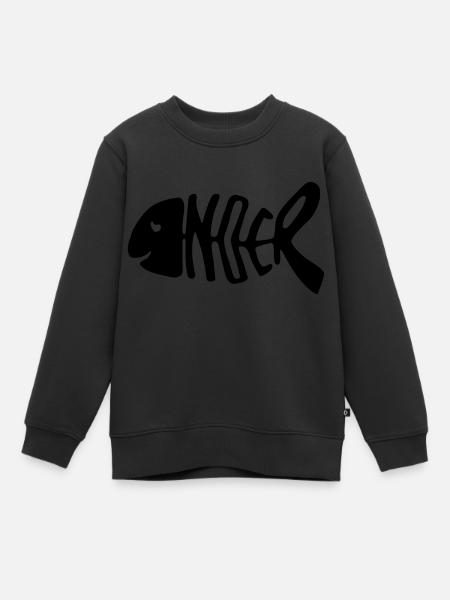 Noer Fisch exitshirt - Kinder Premium Organic Sweatshirt - Schwarz