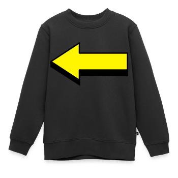 pfeil - Kinder Premium Organic Sweatshirt - Schwarz - Vorne - AI Model Kid Female (0cm)